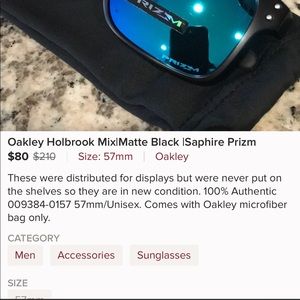Oakley Holbrook Mix / Matte Black / Saphire PRIZM